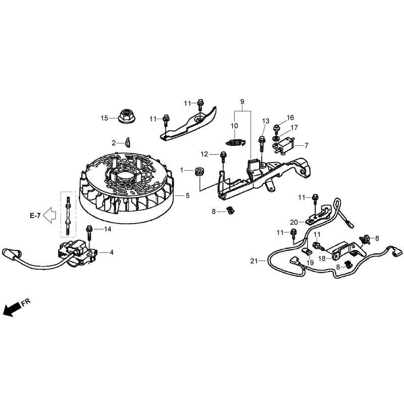 Flywheel Assembly Honda GSV190LA-A3T