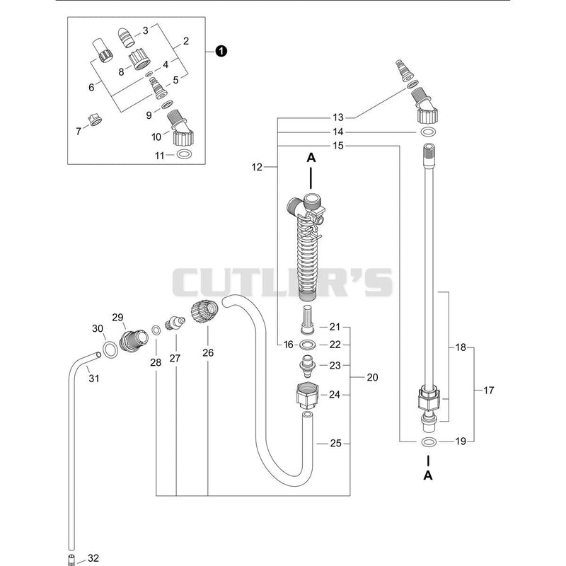 Nozzles, Wand, Hose