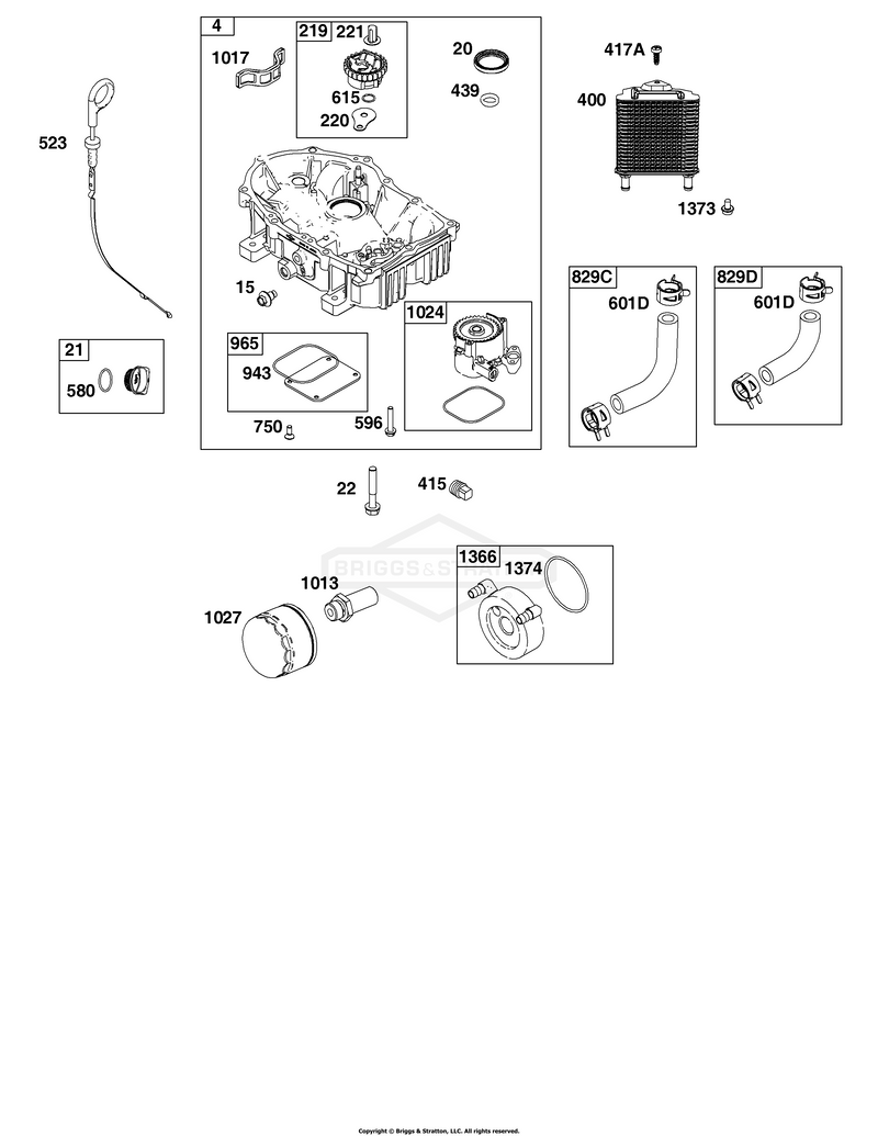 Crankcase Cover/Sump and Lubrication Group