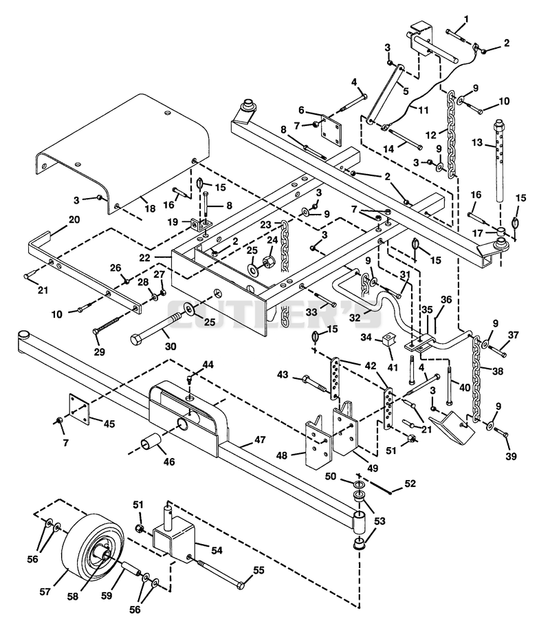MOWER FRAME