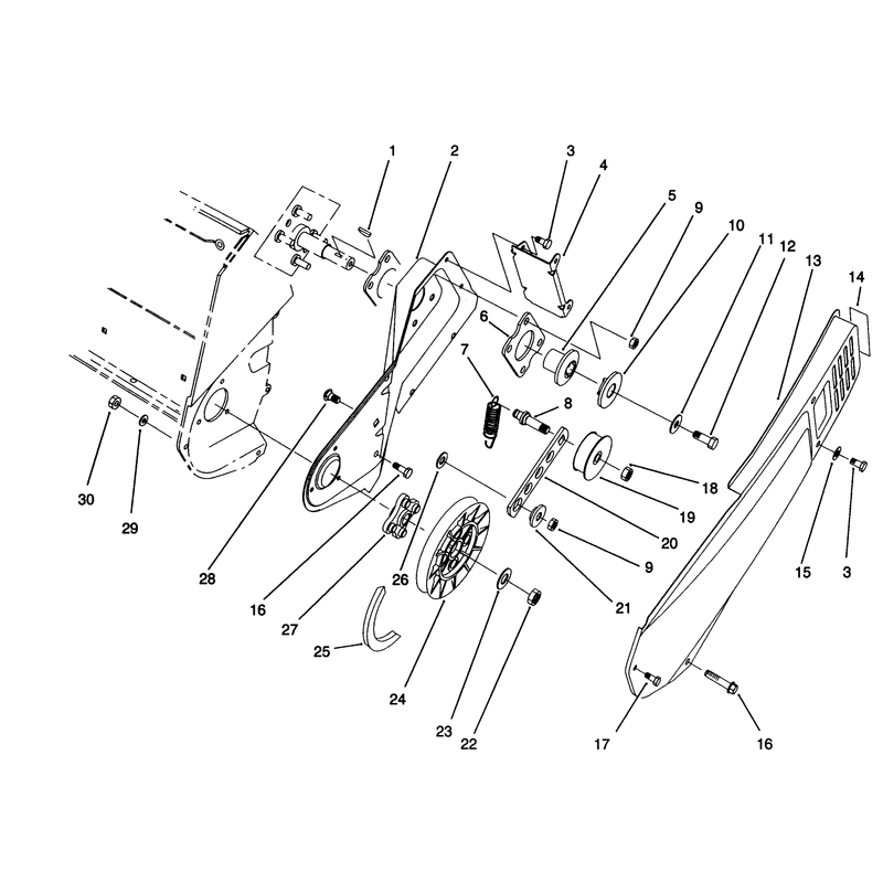 Pulley and Belt Cover Assembly