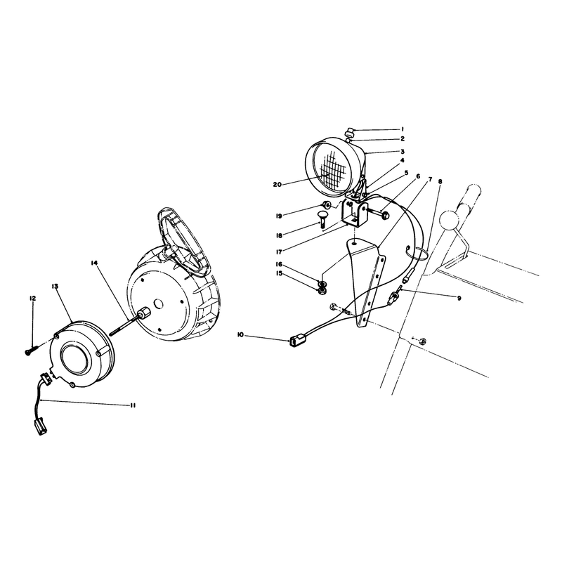 Light Kit No. 54-9821 (optional)