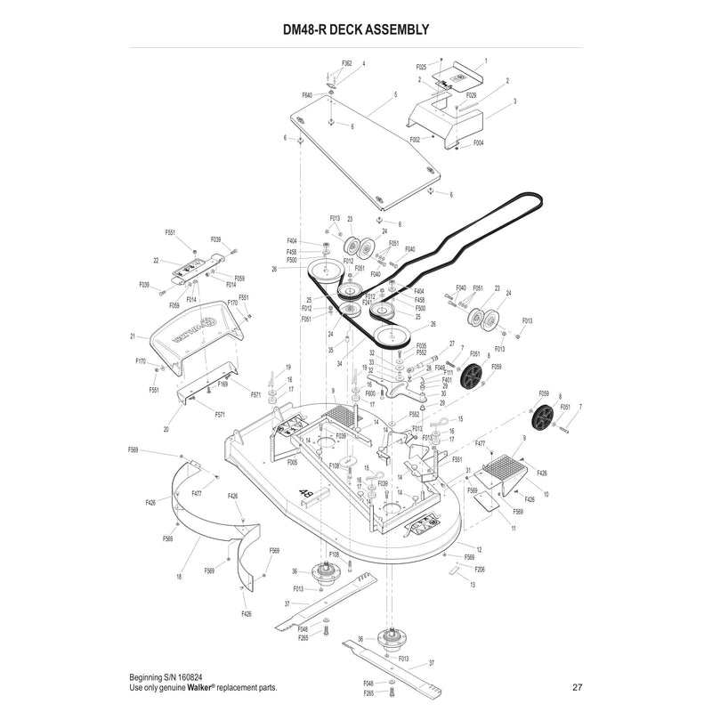 DM48-R DECK ASSEMBLY