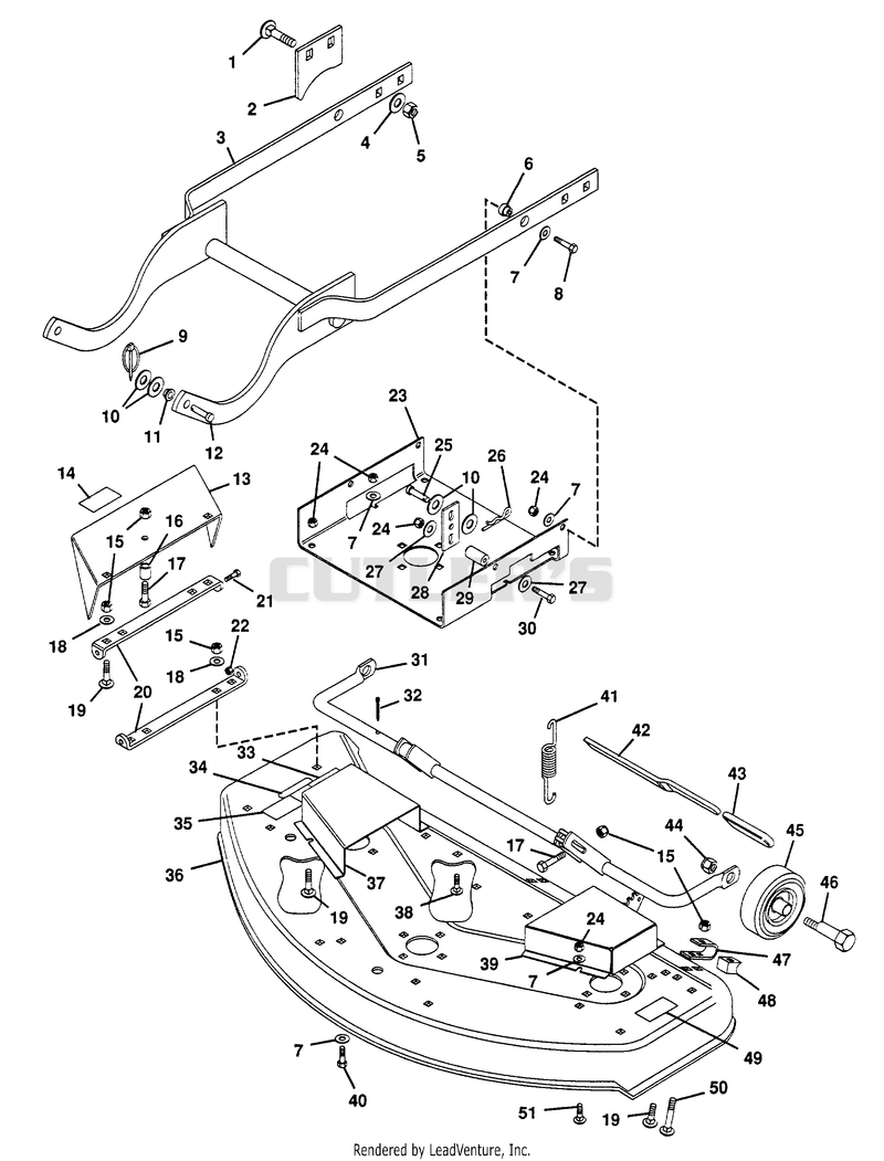 MOWER DECK ASSEMBLY 40"