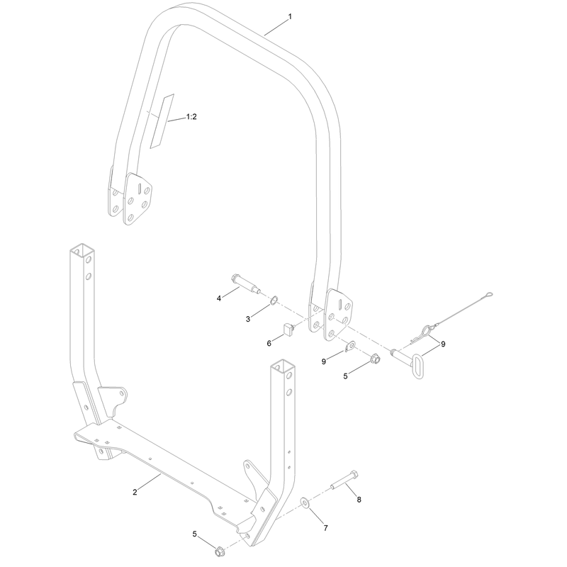 Roll Over Protection System Assembly No 161-3495