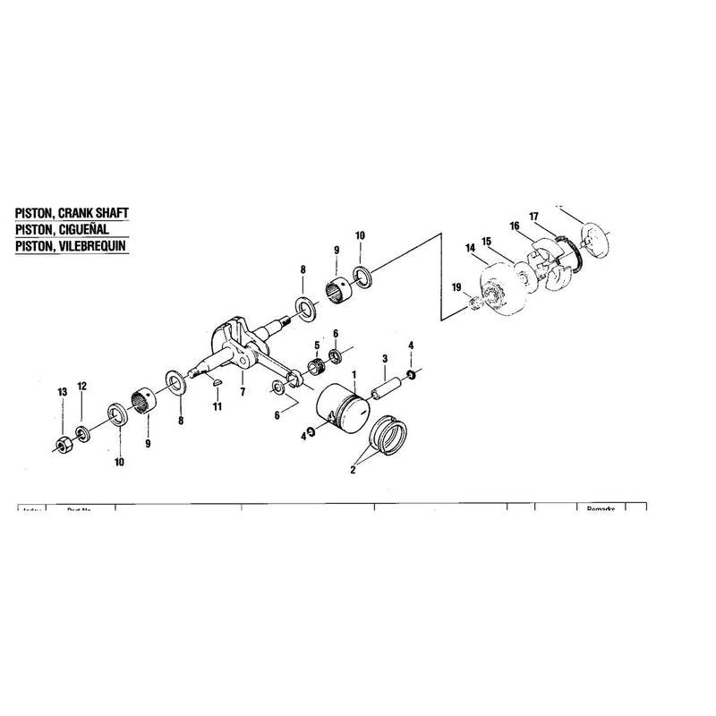 PISTON, CRANK SHAFT