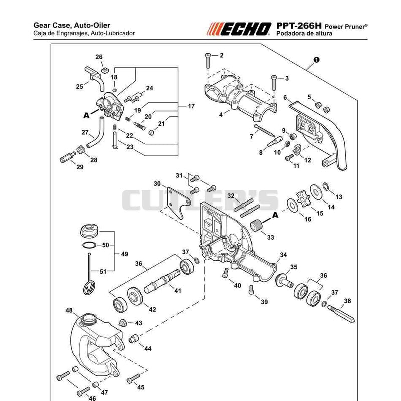 Gear Case, Auto-Oiler