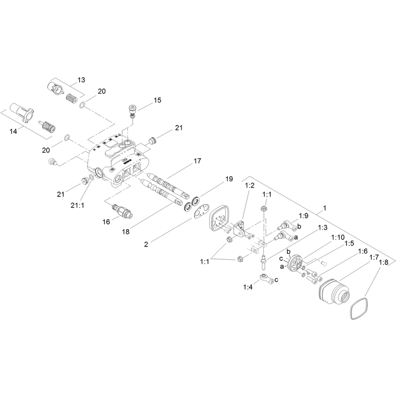 Two Spool Valve Assembly No 106-9307