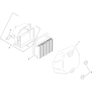 Air Intake and Filtration Assembly Kohler SV540-0019