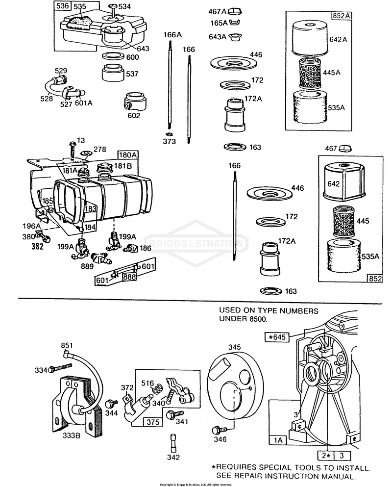 Fuel Tank,Air Cleaner,Elect.