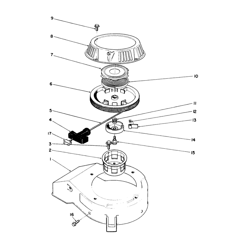 Recoil Assembly (engine Model No. 47pk9)