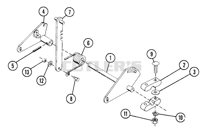 Center Rock Shaft Gear