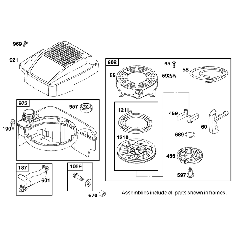 Engine Briggs and Stratton Model 12j805-2370-B1