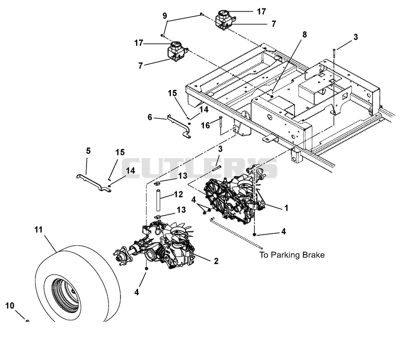 Transaxle, Dump Valves And Rear Wheels