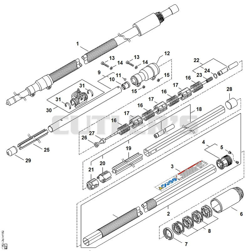 AA - Drive tube assembly HT 75