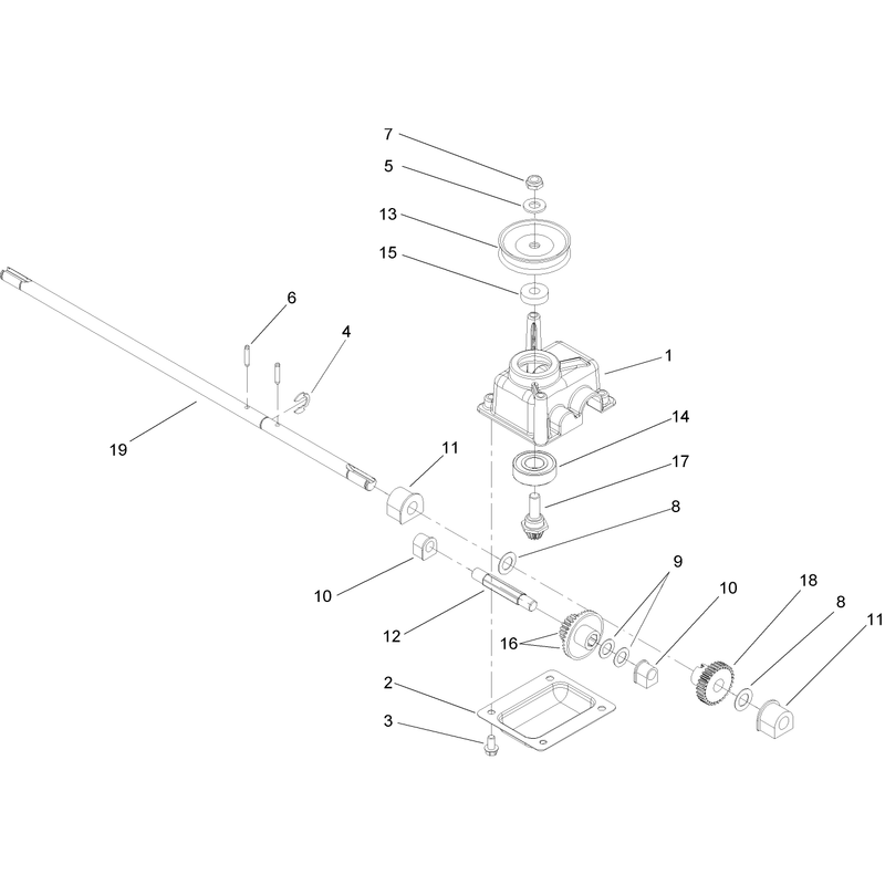 Gear Case Assembly No 108-8140