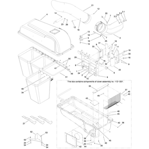 50 Inch Triple Bagger Assembly