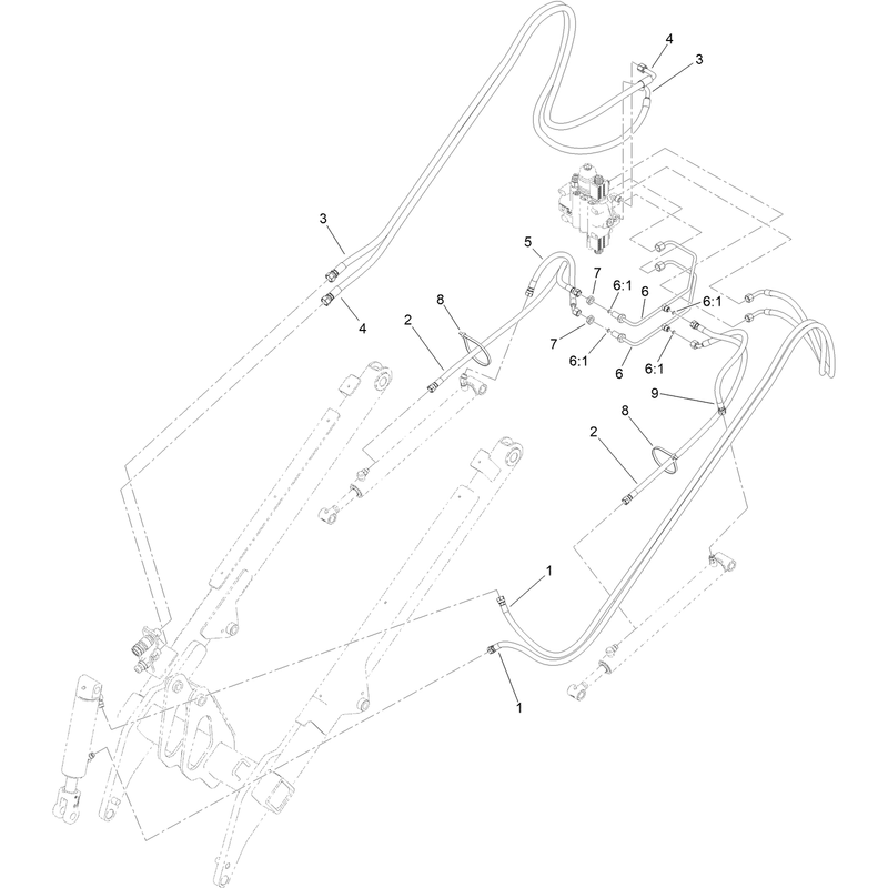 Loader Arm Hydraulic Assembly