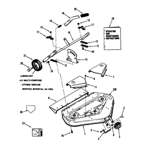 Toro 05-36MR05 36 in. Rear Discharge Mower Attachment (Serial #: 1000001 - 1999999) Parts Diagram