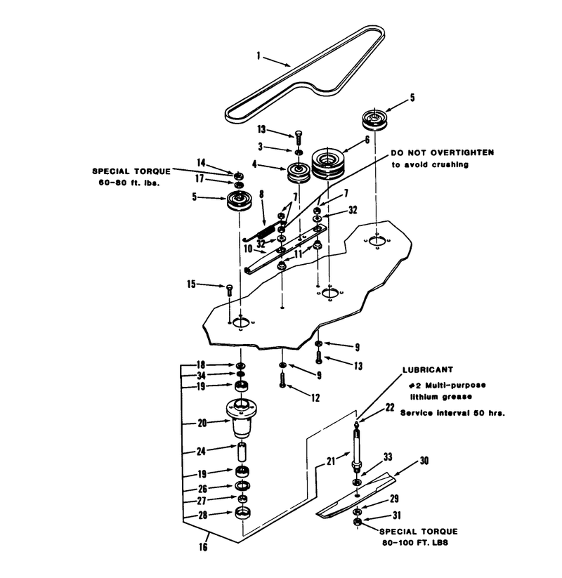 Spindle and Blade Assembly