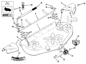 Toro 05-42RY02 42 in. Rear Discharge Mower Attachment (Serial #: 1000001 - 1999999) Parts Diagram
