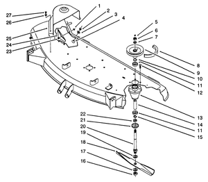 Toro 05-48SS01 48 in. Side Discharge Mower Attachment (Serial #: 2000001 - 2999999) Parts Diagram