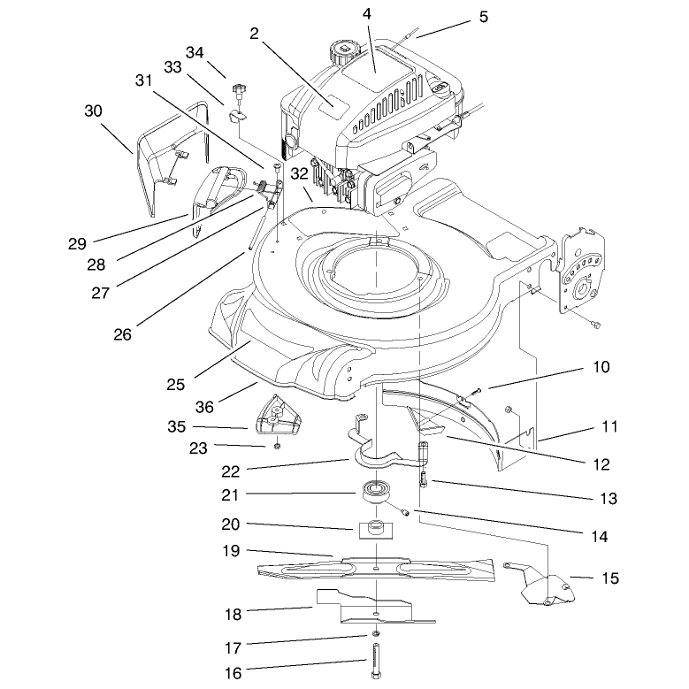 Engine and Blade Assembly