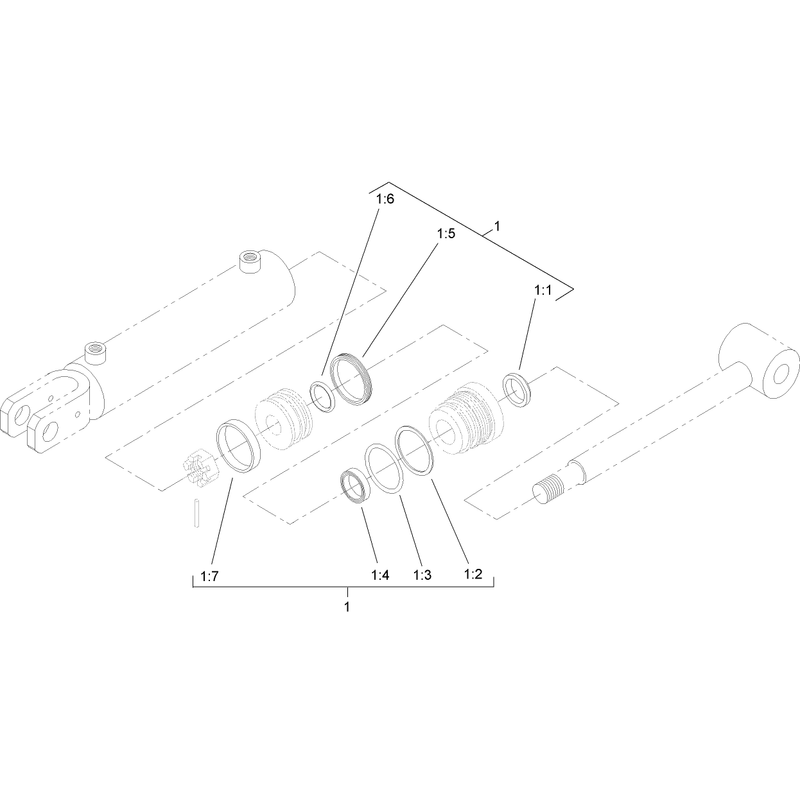 Hydraulic Cylinder Assembly No 98-9942