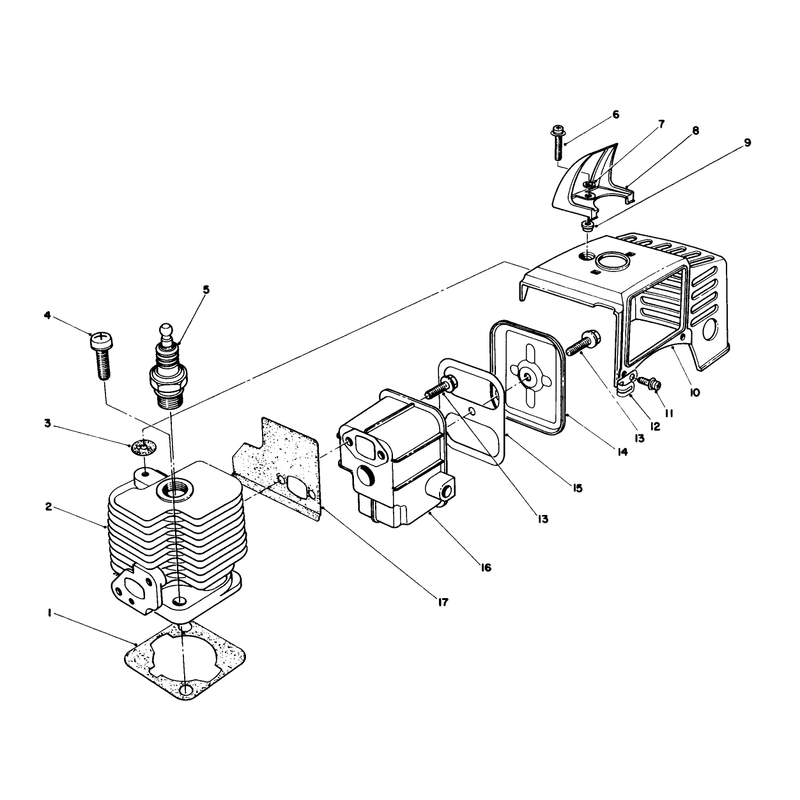 Cylinder & Muffler Assembly