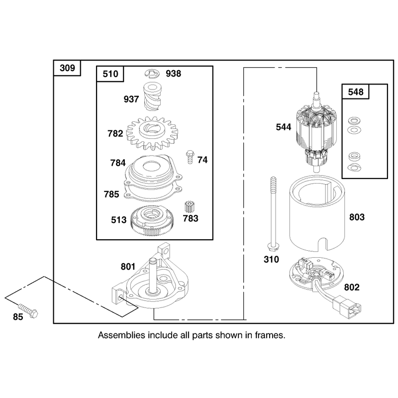Engine Briggs and Stratton Model 12h807-1760-E1