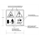 Ariens 05309700 Gravely Lawn Mower Decal, Ce Caution