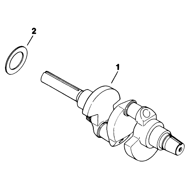 Crankshaft Engine Kohler Model No M18qs-24615 Continued