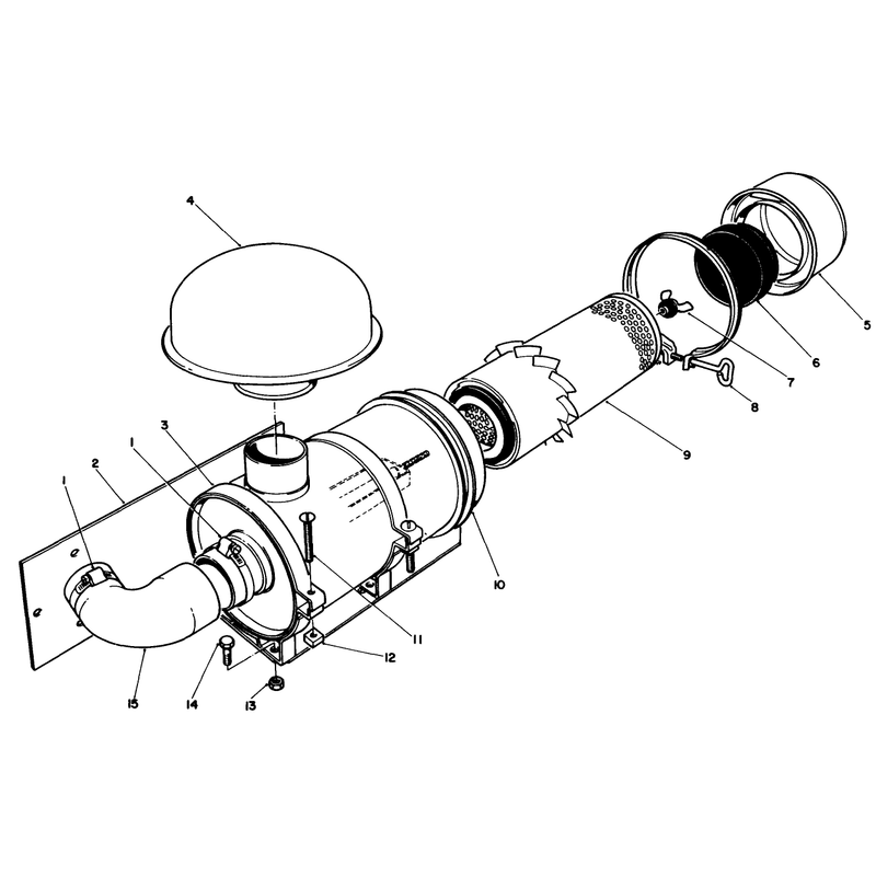 Remote Air Cleaner Kit No 55-8460 Optional