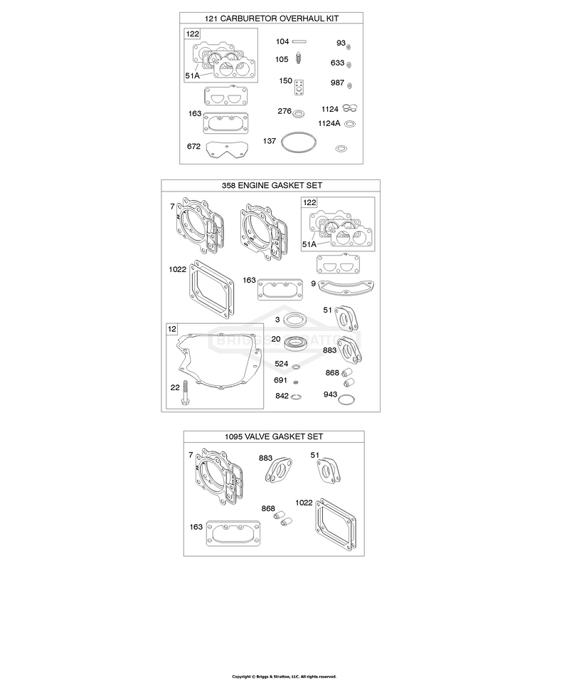 Engine Gasket Set, Valve Gasket Set
