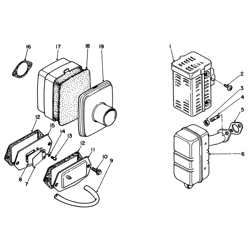Air Cleaner & Muffler Assembly