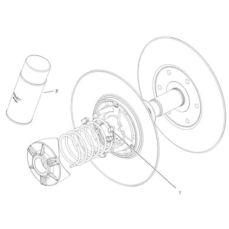 Driven Clutch Assembly No 99-7104