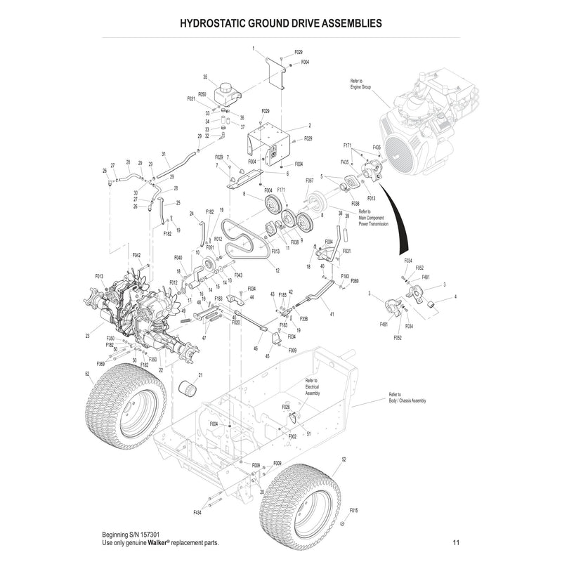 HYDROSTATIC GROUND DRIVE ASSEMBLIES