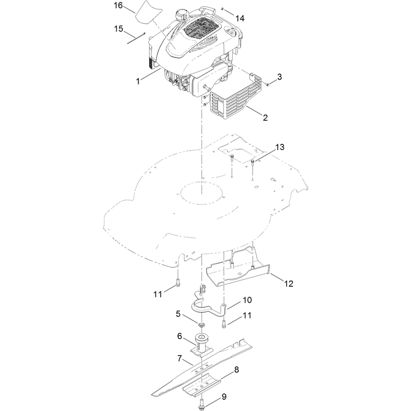 Engine and Blade Assembly