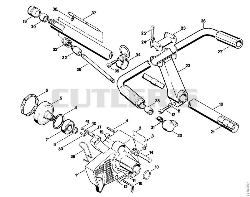 Clutch housing, Drive tube assembly