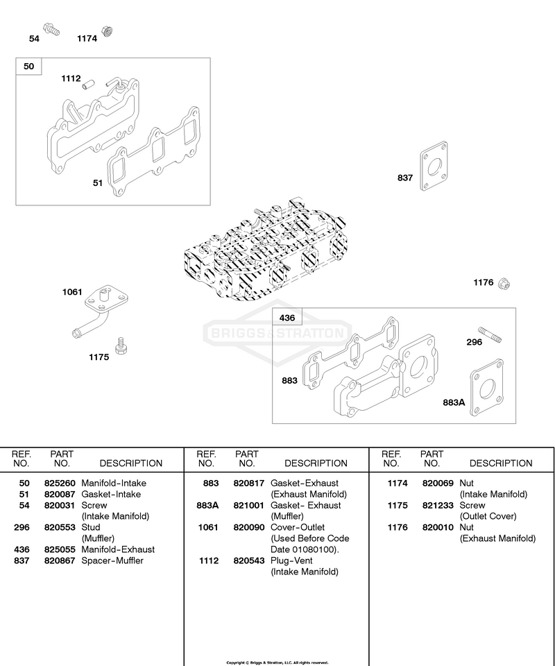 Intake Manifold, Exhaust Manifold