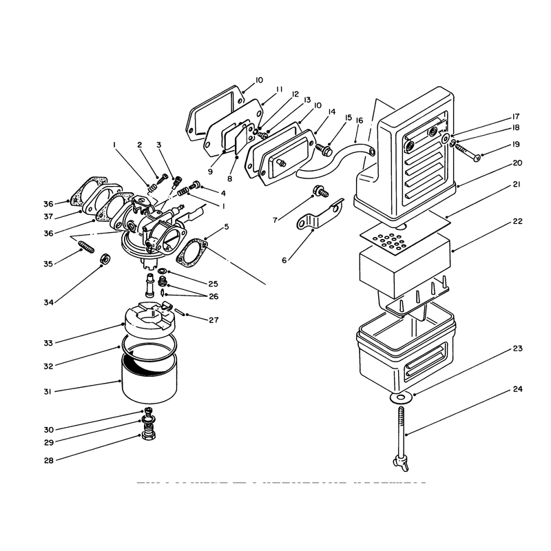 Air Cleaner Carburetor Assembly