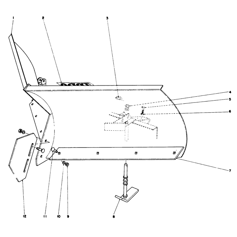 V Plow Model No 30750 Optional