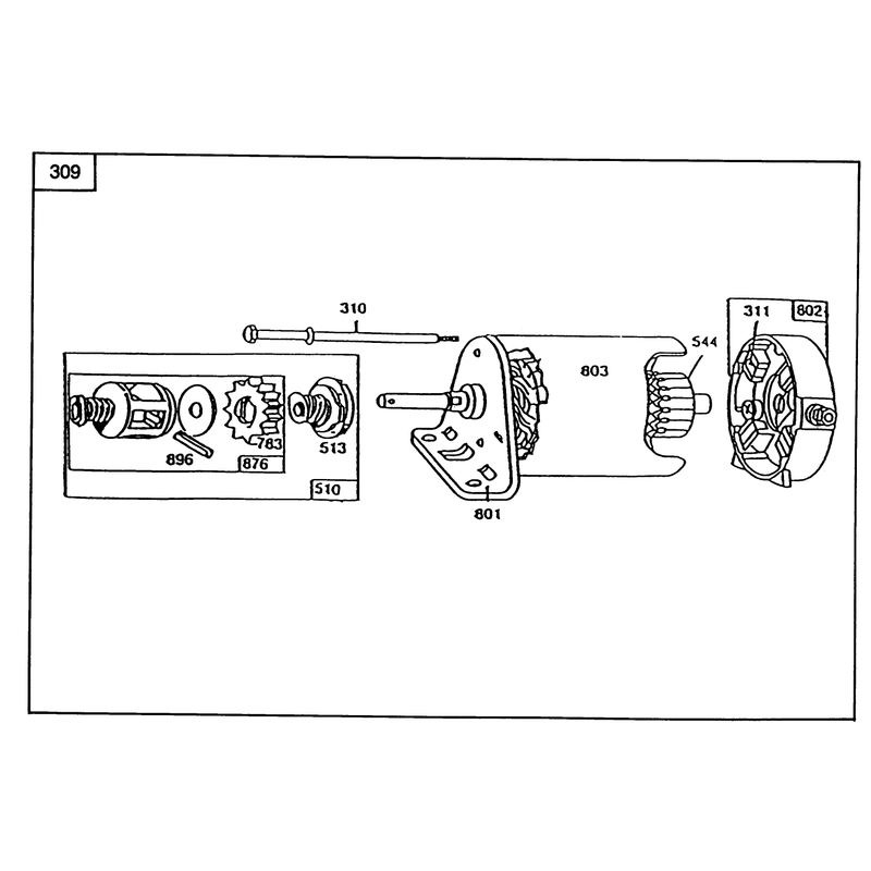 Starter-Briggs & Stratton No. 286707-0119-01