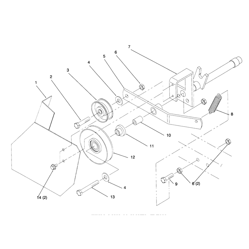 Mid Hitch Idler Asm