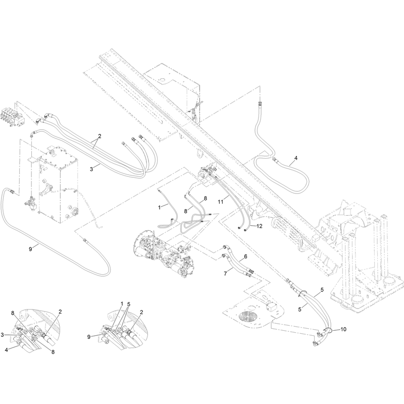 Hydraulic Pump Hose Assembly No. 3