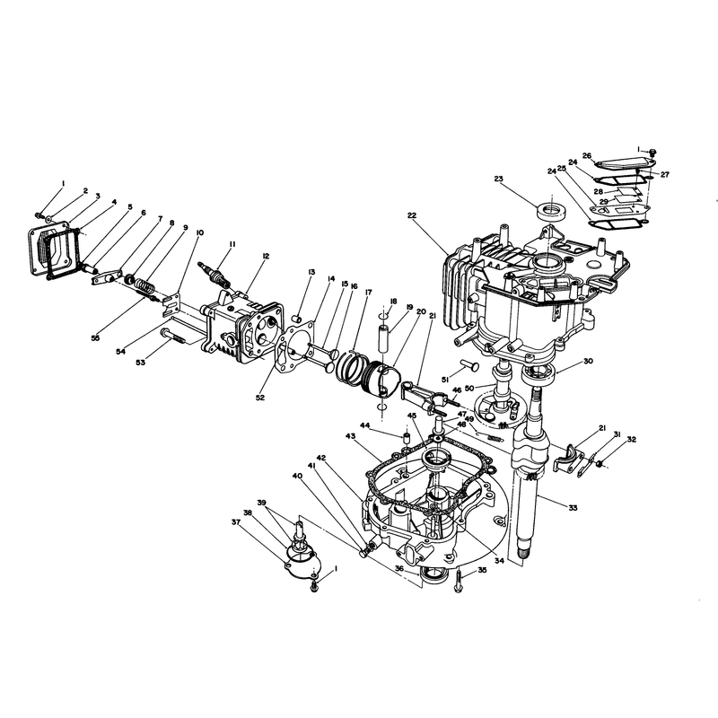Engine Assembly Continued Model No Vml0-2