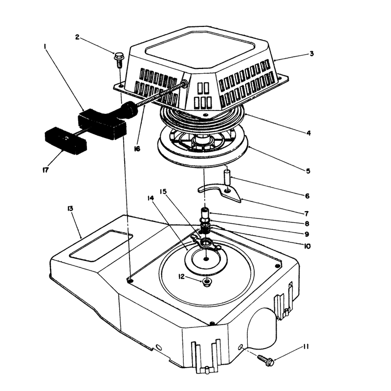 Recoil Assembly (engine Model No. Vmj8)
