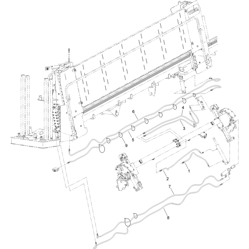 Thrust Frame Hydraulic Hose Assembly No 6