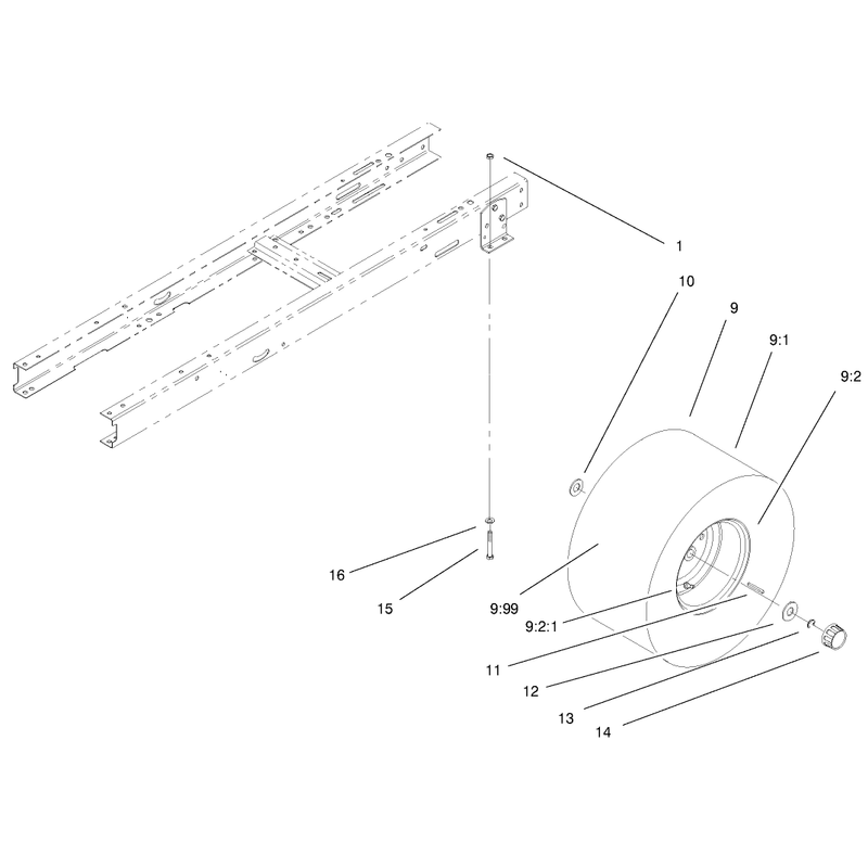 Rear Wheel & Tire Assembly
