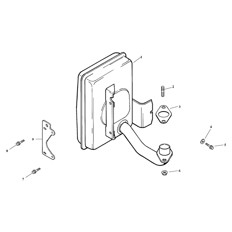 Exhaust Assembly Kohler CV15T-41608